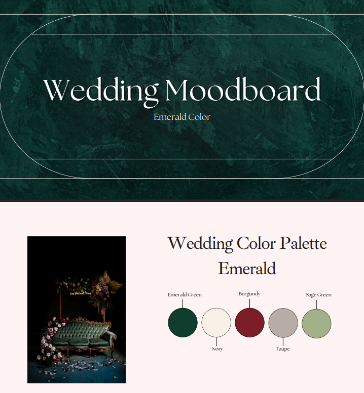 Moodboard Permata Hati — Emerald Luxe